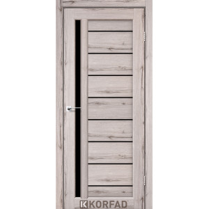 Межкомнатные двери KORFAD VENECIA DELUXE VND 02 дуб нордик черное стекло
