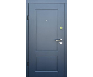 Вхідні Двері Еталон Соната антрацит/біле дерево Qdoors