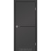 Межкомнатные двери KORFAD DLP-01 Super PET антрацит + декор gold Межкомнатные двери KORFAD DLP-01 Super PET антрацит + декор gold