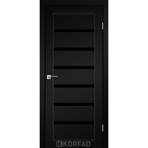 Межкомнатные двери KORFAD Porto Deluxe PD-01 SYPER PET черный Межкомнатные двери KORFAD Porto Deluxe PD-01 SYPER PET черный