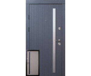 Вхідні Двері Браш Al сіра текстура-какао Qdoors