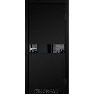 Межкомнатные двери KORFAD GLP-01 Super PET Накладные стекло, зеркало или декор из CPL