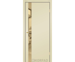 Межкомнатные двери KORFAD GLP-02 Super PET Накладные стекло, зеркало или декор из CPL