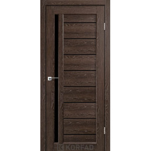 Межкомнатные двери KORFAD VENECIA DELUXE VND 02 дуб марсала стекло черное