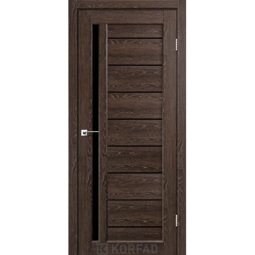 Межкомнатные двери KORFAD VENECIA DELUXE VND 02 дуб марсала стекло черное Межкомнатные двери KORFAD VENECIA DELUXE VND 02 дуб марсала стекло черное