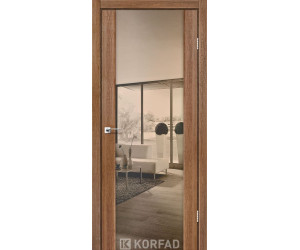 Межкомнатные двери KORFAD SANREMO SR-01 дуб браш ЗЕРКАЛО