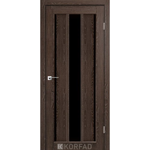 Межкомнатные двери KORFAD VENECIA DELUXE VND 04 дуб марсала черное стекло Межкомнатные двери KORFAD VENECIA DELUXE VND 04 дуб марсала черное стекло