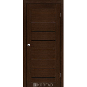 Межкомнатные двери KORFAD PIANO DELUXE PND-01 венге черное стекло