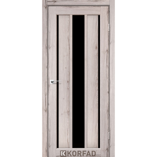 Межкомнатные двери KORFAD VENECIA DELUXE VND 04 дуб нордик черное стекло Межкомнатные двери KORFAD VENECIA DELUXE VND 04 дуб нордик черное стекло