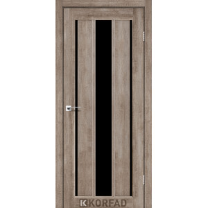 Межкомнатные двери KORFAD VENECIA DELUXE VND 04 эш вайт черное стекло