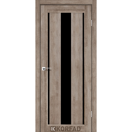 Межкомнатные двери KORFAD VENECIA DELUXE VND 04 эш вайт черное стекло Межкомнатные двери KORFAD VENECIA DELUXE VND 04 эш вайт черное стекло