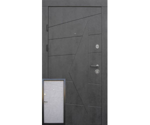 Вхідні Двері Акцент бетон темний - бетон сірий Qdoors