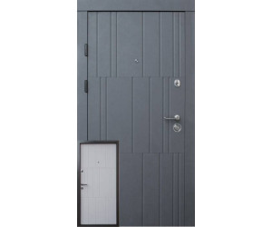 Вхідні Двері Преміум Арт бетон графіт-бетон крем Qdoors