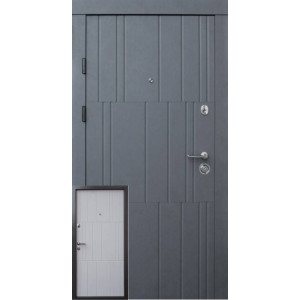 Вхідні Двері Преміум Арт бетон графіт-бетон крем Qdoors