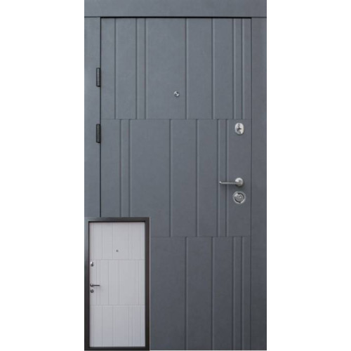 Вхідні Двері Преміум Арт бетон графіт-бетон крем Qdoors Вхідні Двері Преміум Арт бетон графіт-бетон крем Qdoors