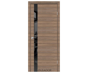 Межкомнатные двери Leador Asti Glass (серое дерево горизонтальный)