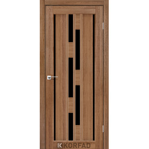 Межкомнатные двери KORFAD VENECIA DELUXE VND 05 дуб браш черное стекло
