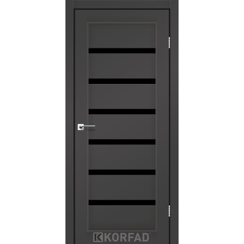 Межкомнатные двери KORFAD Porto Deluxe PD-01 SYPER PET антрацит Межкомнатные двери KORFAD Porto Deluxe PD-01 SYPER PET антрацит