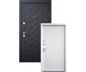 Вхідні Двері Онтаріо софт чорний/білий супермат Qdoors