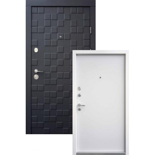 Вхідні Двері Онтаріо софт чорний/білий супермат Qdoors Вхідні Двері Онтаріо софт чорний/білий супермат Qdoors