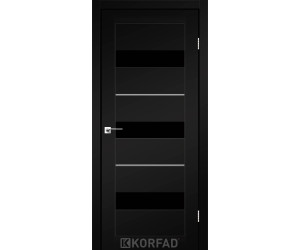 Межкомнатные двери KORFAD Porto Deluxe PD-12 SYPER PET черный
