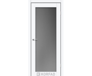 Межкомнатные двери KORFAD SANVITO SV-01 ясень белый стекло сатин