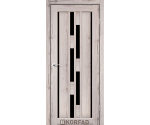 Межкомнатные двери KORFAD VENECIA DELUXE VND 05 дуб нордик стекло черное
