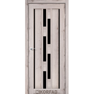 Межкомнатные двери KORFAD VENECIA DELUXE VND 05 дуб нордик стекло черное