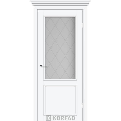 Межкомнатные двери KORFAD CLASSICO CL-02 со штапиком белый перламутр Межкомнатные двери KORFAD CLASSICO CL-02 со штапиком белый перламутр