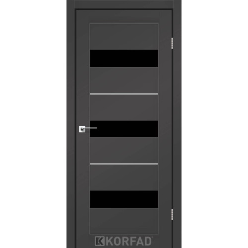Межкомнатные двери KORFAD Porto Deluxe PD-12 SYPER PET антрацит Межкомнатные двери KORFAD Porto Deluxe PD-12 SYPER PET антрацит