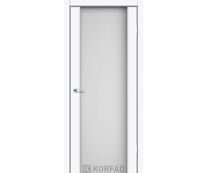 Межкомнатные двери KORFAD SANREMO SR-01 ясень белый белое стекло