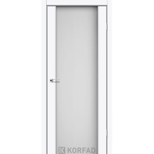 Межкомнатные двери KORFAD SANREMO SR-01 ясень белый белое стекло Межкомнатные двери KORFAD SANREMO SR-01 ясень белый белое стекло