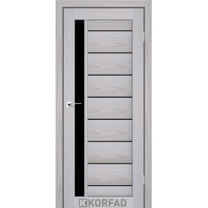 Межкомнатные двери KORFAD FLORENCE FL-01 серая мадрина BLK , 22 цвета