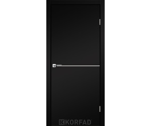Межкомнатные двери KORFAD DLP-01 Super PET черный + декор
