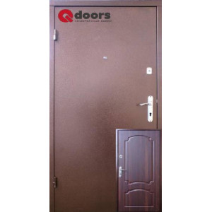Вхідні Двері Лайт М Оптима темний горіх Qdoors