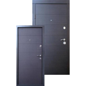 Вхідні Двері Преміум Горизонталь венге темний горизонталь Qdoors