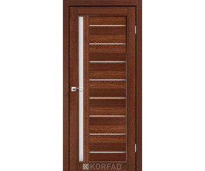 Межкомнатные двери KORFAD VENECIA DELUXE VND 02 орех стекло сатин