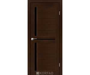 Межкомнатные двери KORFAD SCALEA SC-04 венге черное стекло