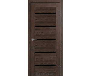 Межкомнатные двери KORFAD Porto PR-02 черное стекло