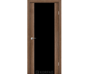 Межкомнатные двери KORFAD SANREMO SR-01 грей черное стекло