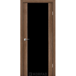 Межкомнатные двери KORFAD SANREMO SR-01 грей черное стекло